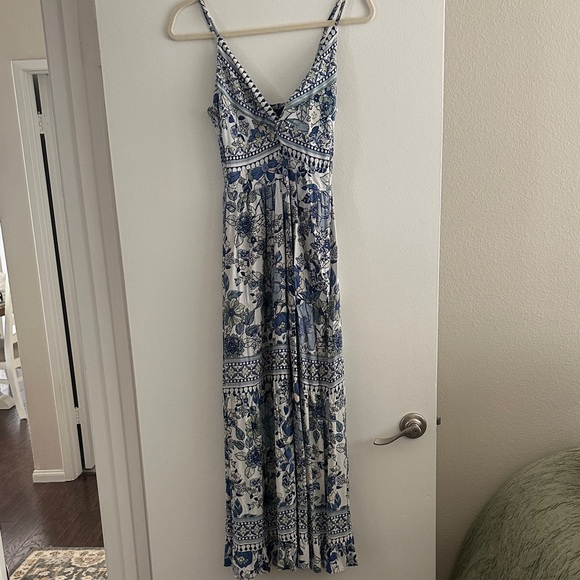 Angie Dresses & Skirts - Angie Blue and White Floral Maxi Dress
